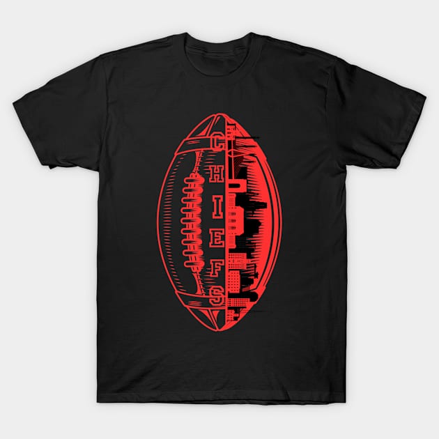 chiefs football T-Shirt by soft and timeless